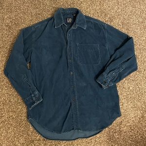 VINTAGE GAP CORDUROY Oversized Long Sleeve Button Up